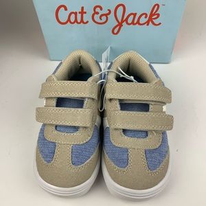 Cat & Jack - Sawyer Tan Blue Sneakers Size 7